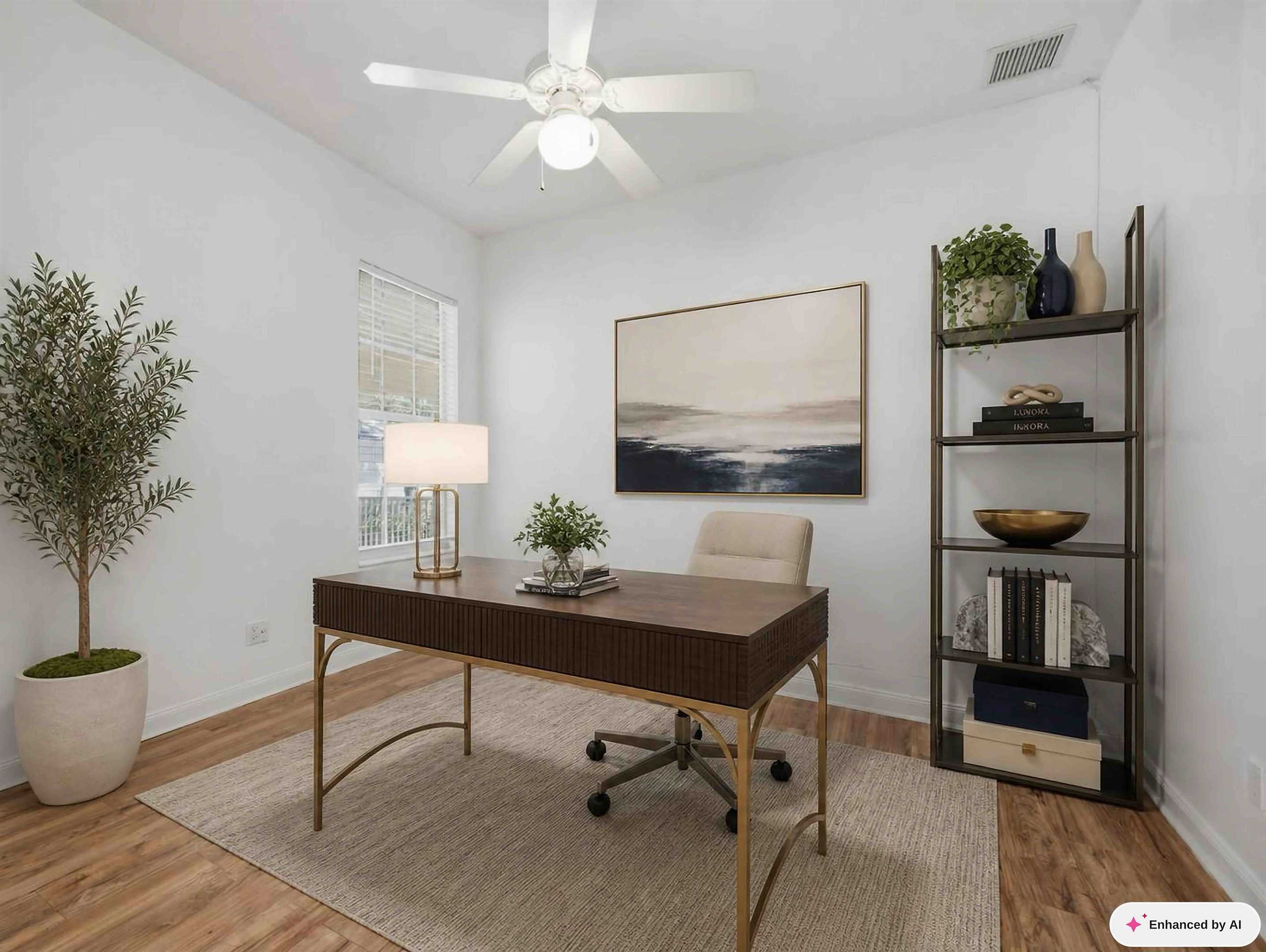 Bedroom staged as a home office at 8033 Kaliko Lane