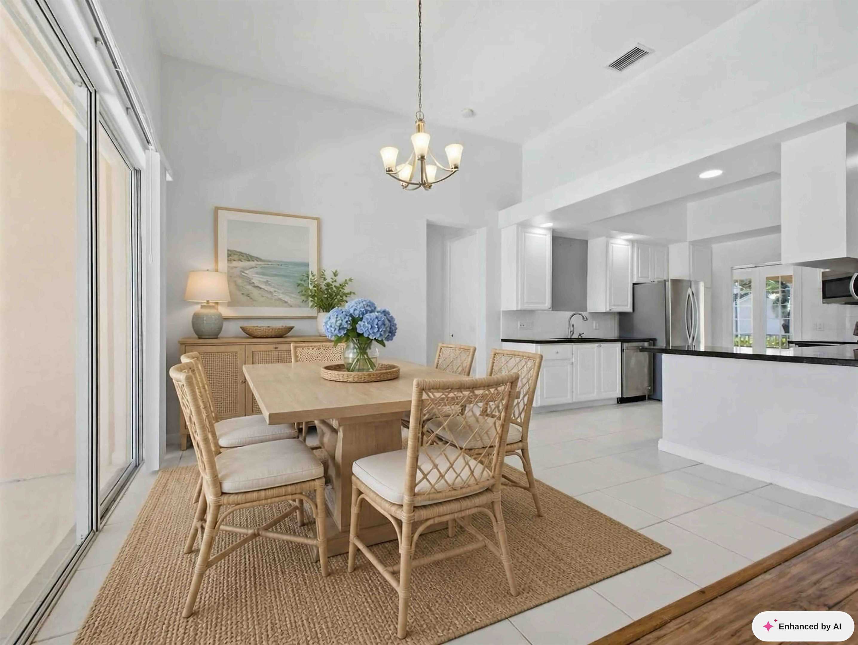 Staged dining area at 8033 Kaliko Lane